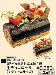 KEN　MATSUICHI 【萩から生まれた全国1位】生チョコロール(ミディアムサイズ)